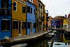 Brightly colored homes in Burano Italy.